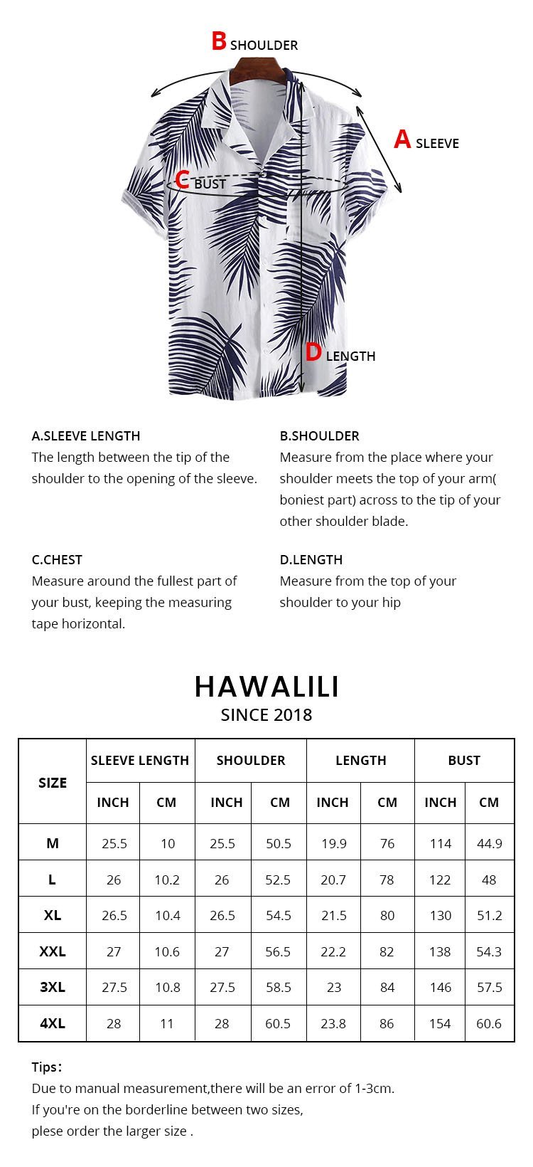 Size Guide | hawalili
