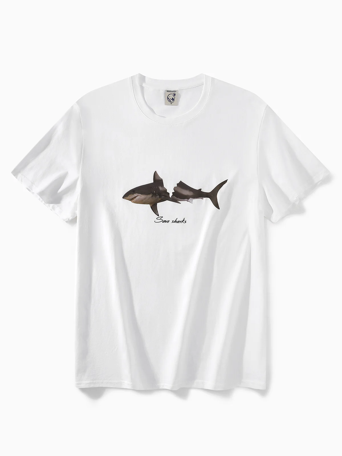 Shark Casual Round Neck T-Shirt