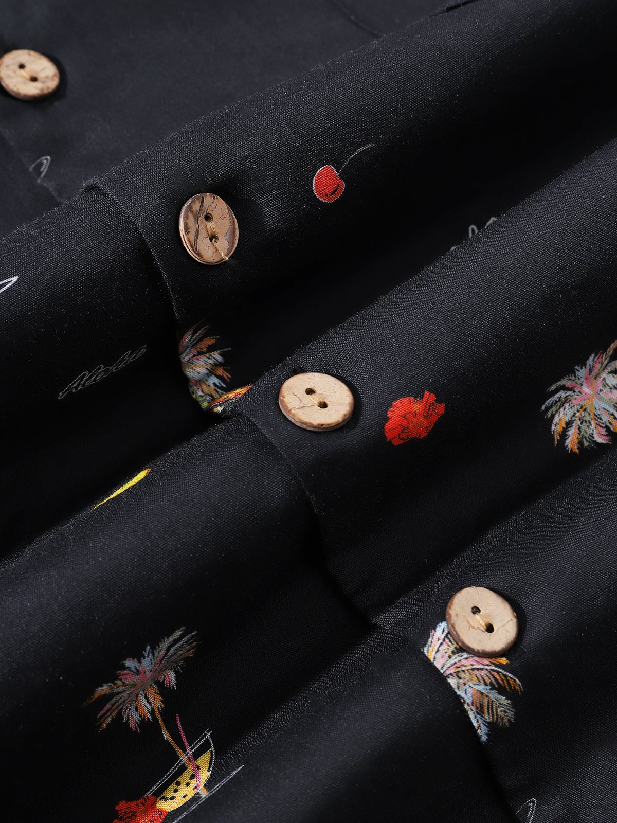 Hardaddy® Cotton Coconut Tree Chest Pocket Resort Shirt