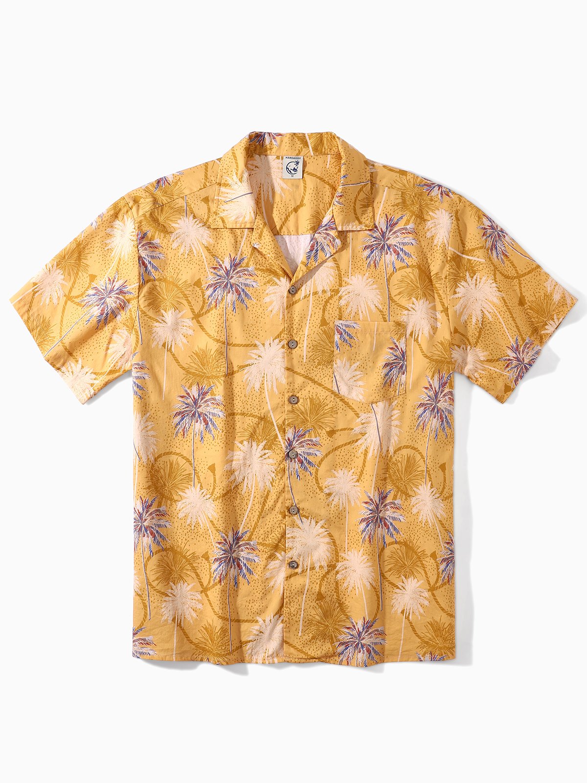 Hardaddy® Cotton Coconut Tree Chest Pocket Resort Shirt