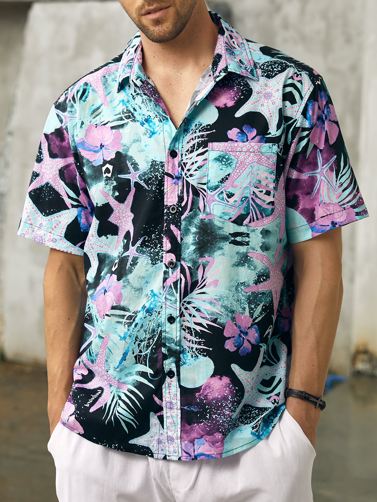 Hardaddy® Cotton Marine Life Oxford Shirt