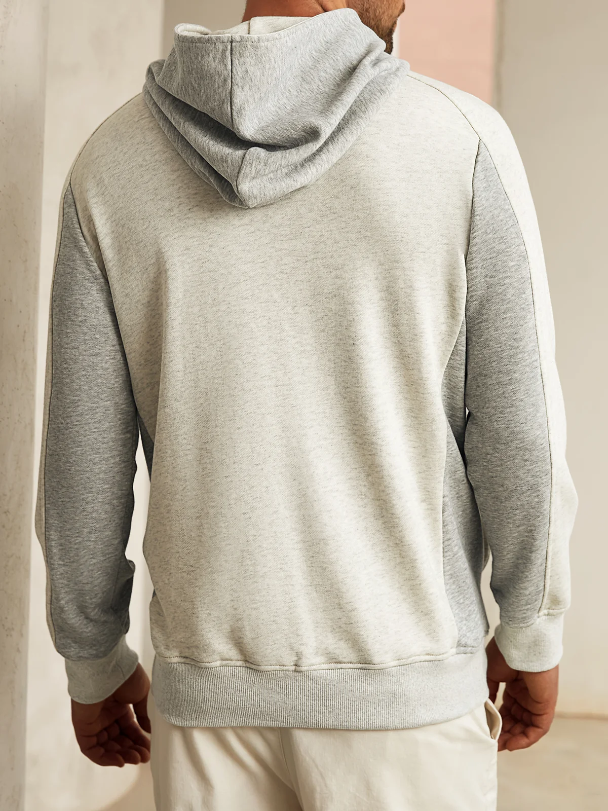 Cotton-Blend Hoodie Zip-up Sweatshirts