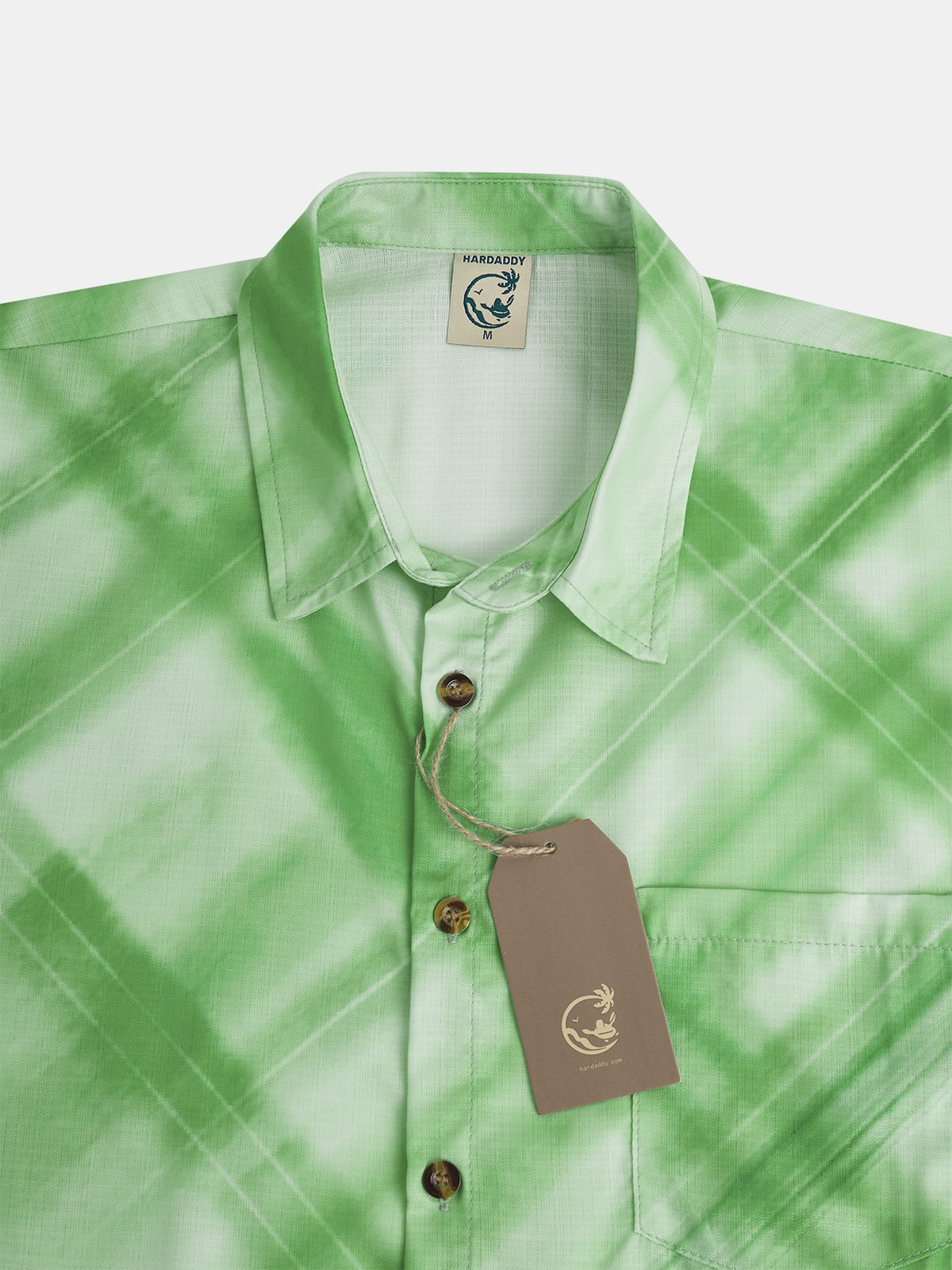 Check Print Chest Pocket Short Sleeve Resort Shirt