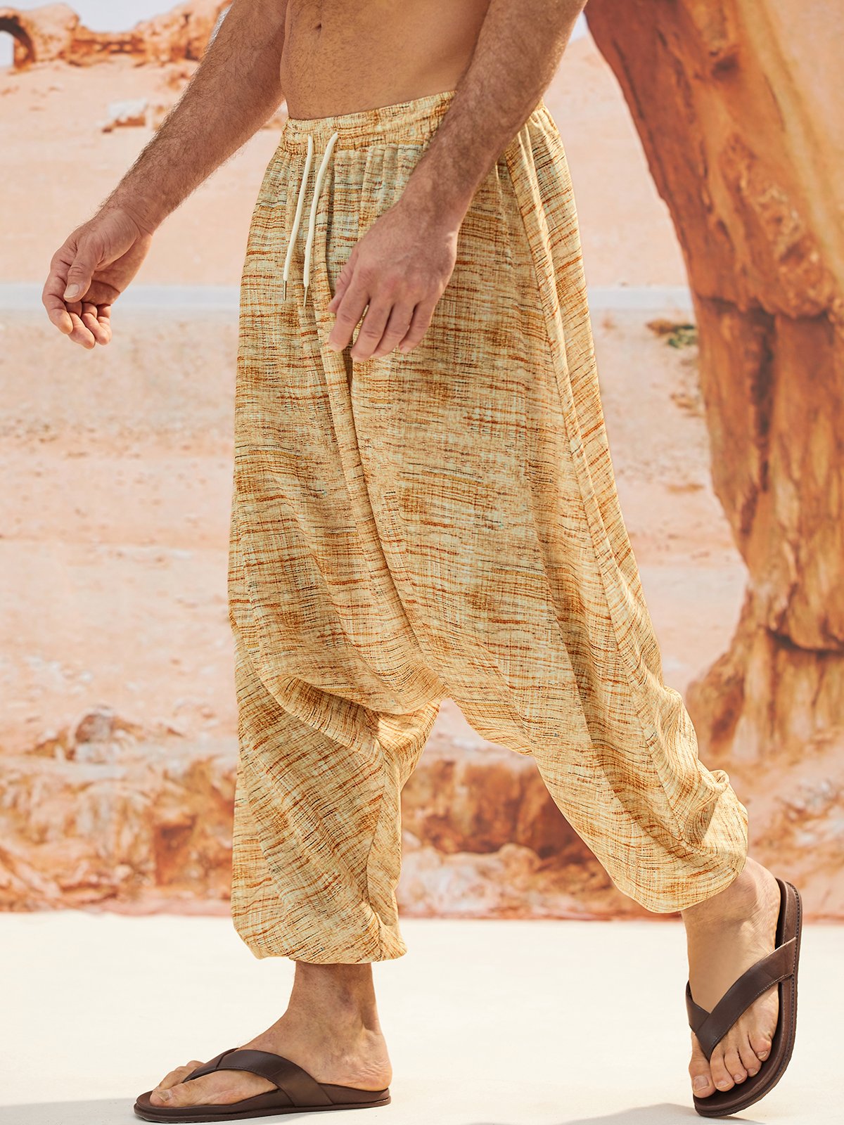 Casual Drawing Harem Pants