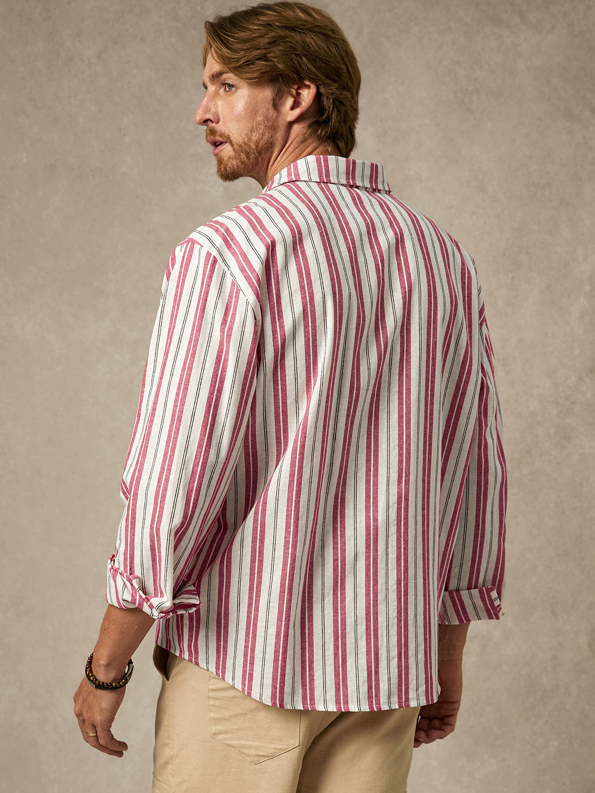 Hardaddy® Cotton Striped Long Sleeve Casual Shirt