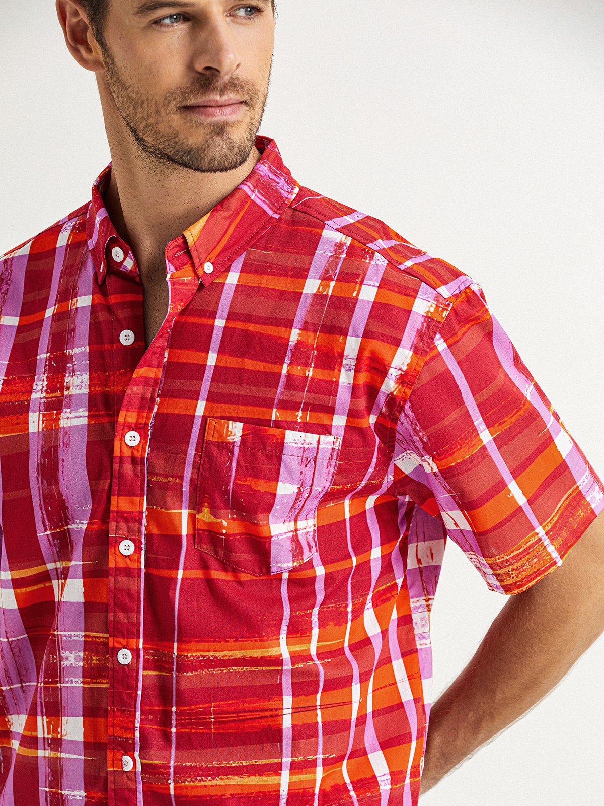 Hardaddy® Cotton Plaid Oxford Shirt