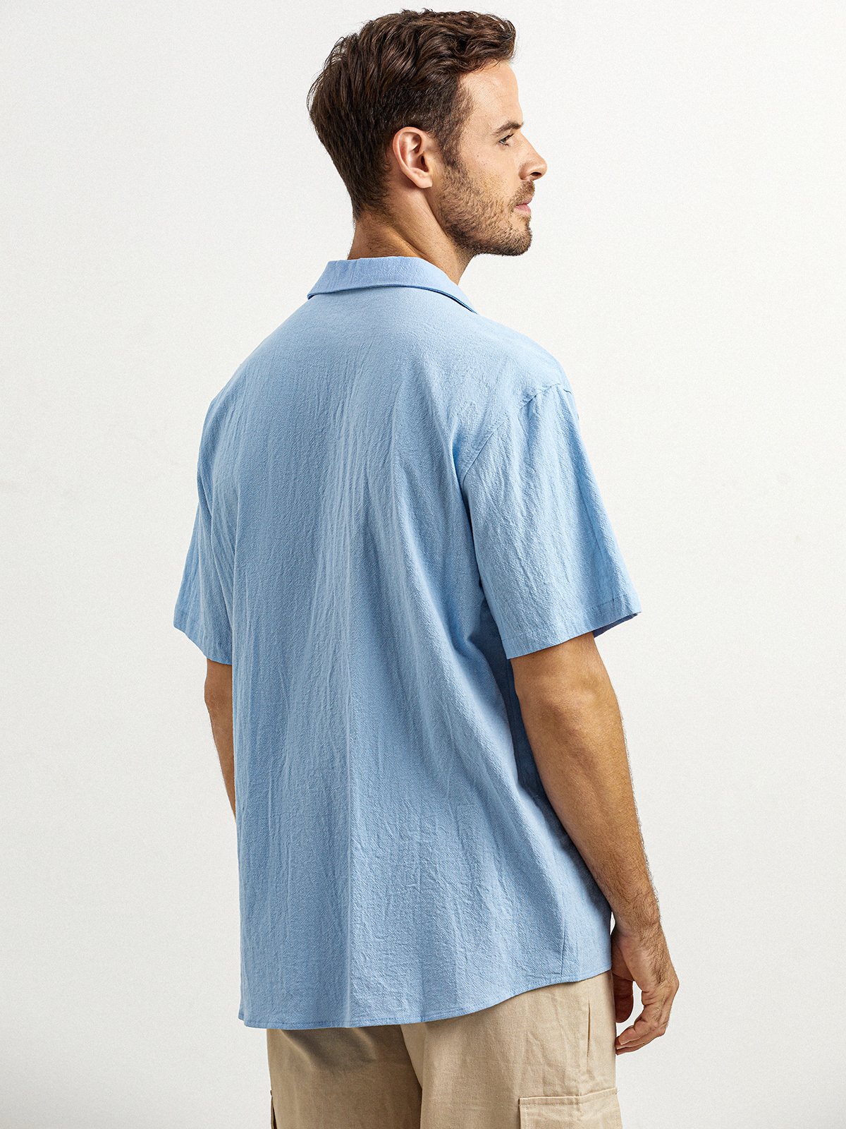 Hardaddy® Cotton Plain Pleated Guayabera Shirt