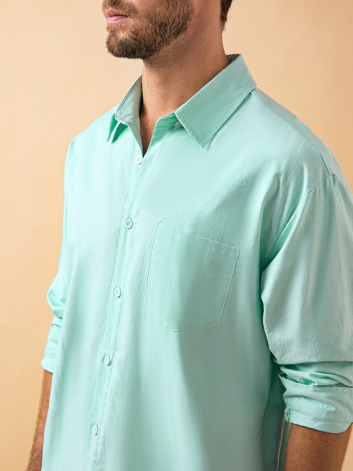 Cotton Plain Classic Shirt