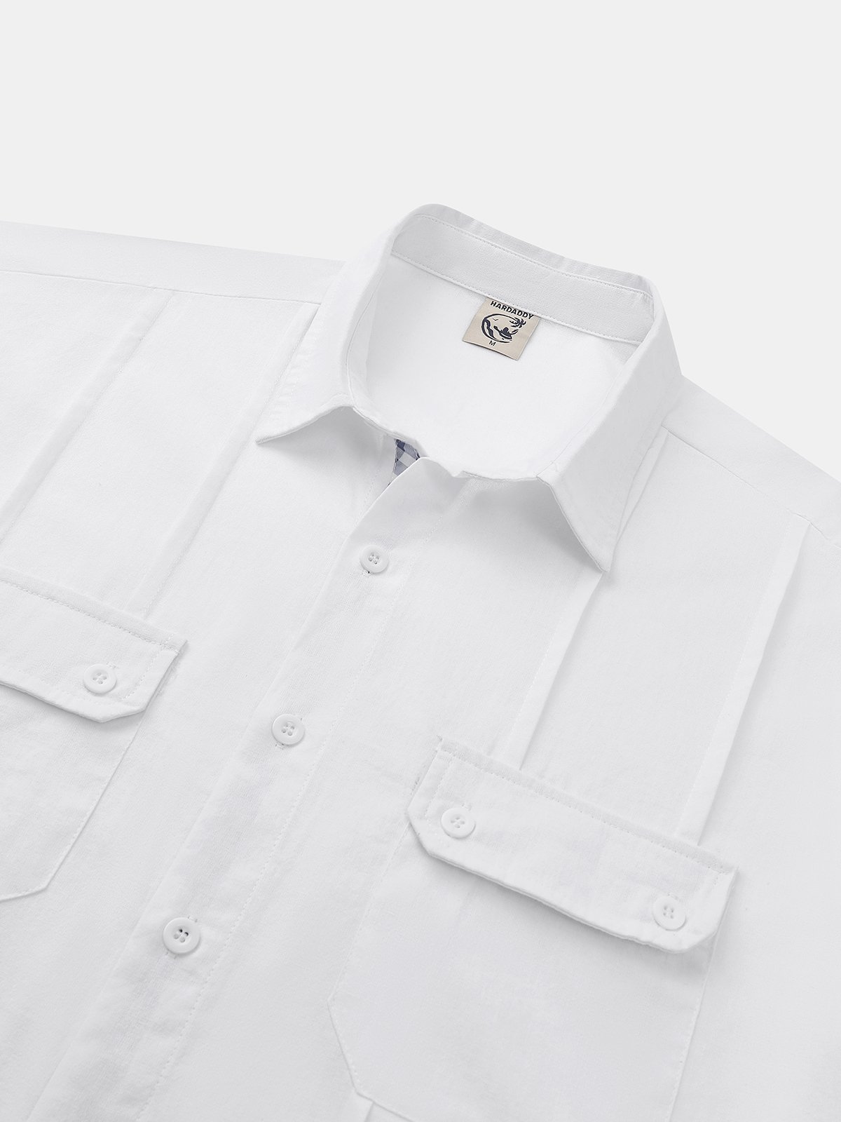 Geometric Stripes Contrast Color Chest Pocket Short Sleeve Casual Shirt