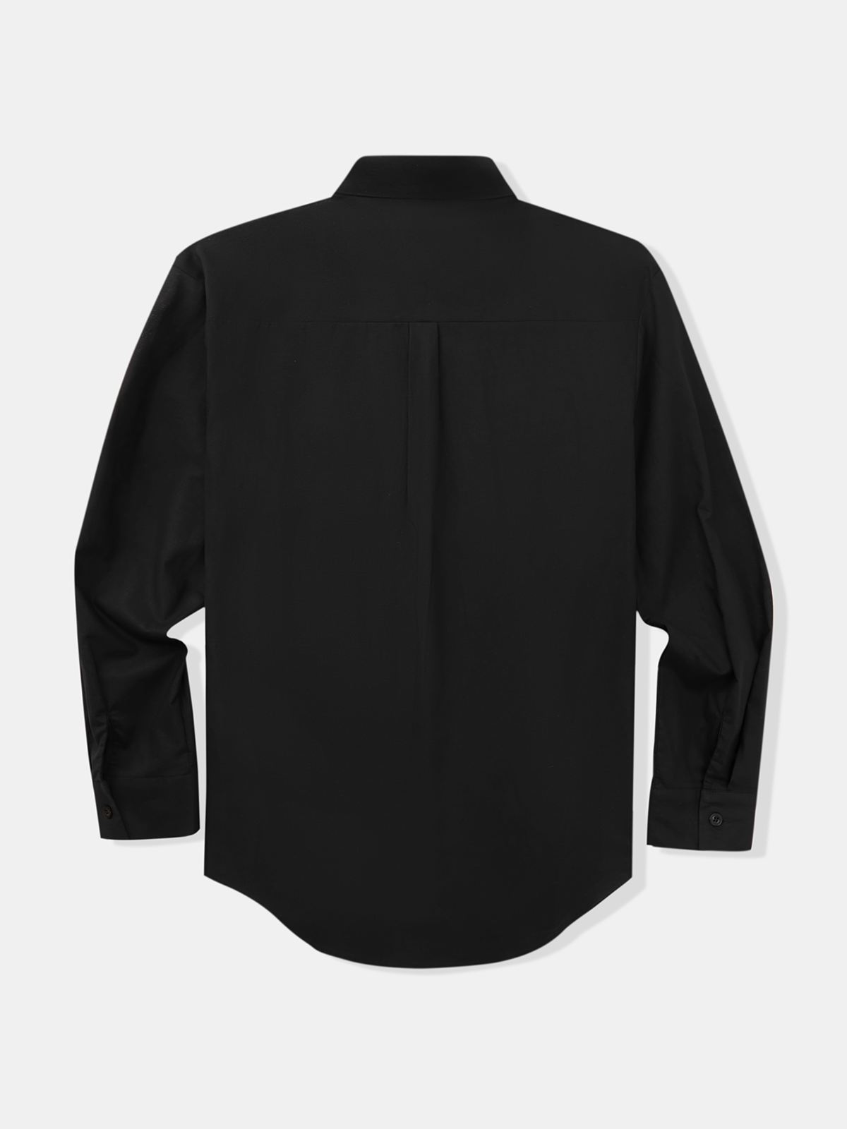 Cotton Plain Flap Pockets Long Sleeve Casual Shirt