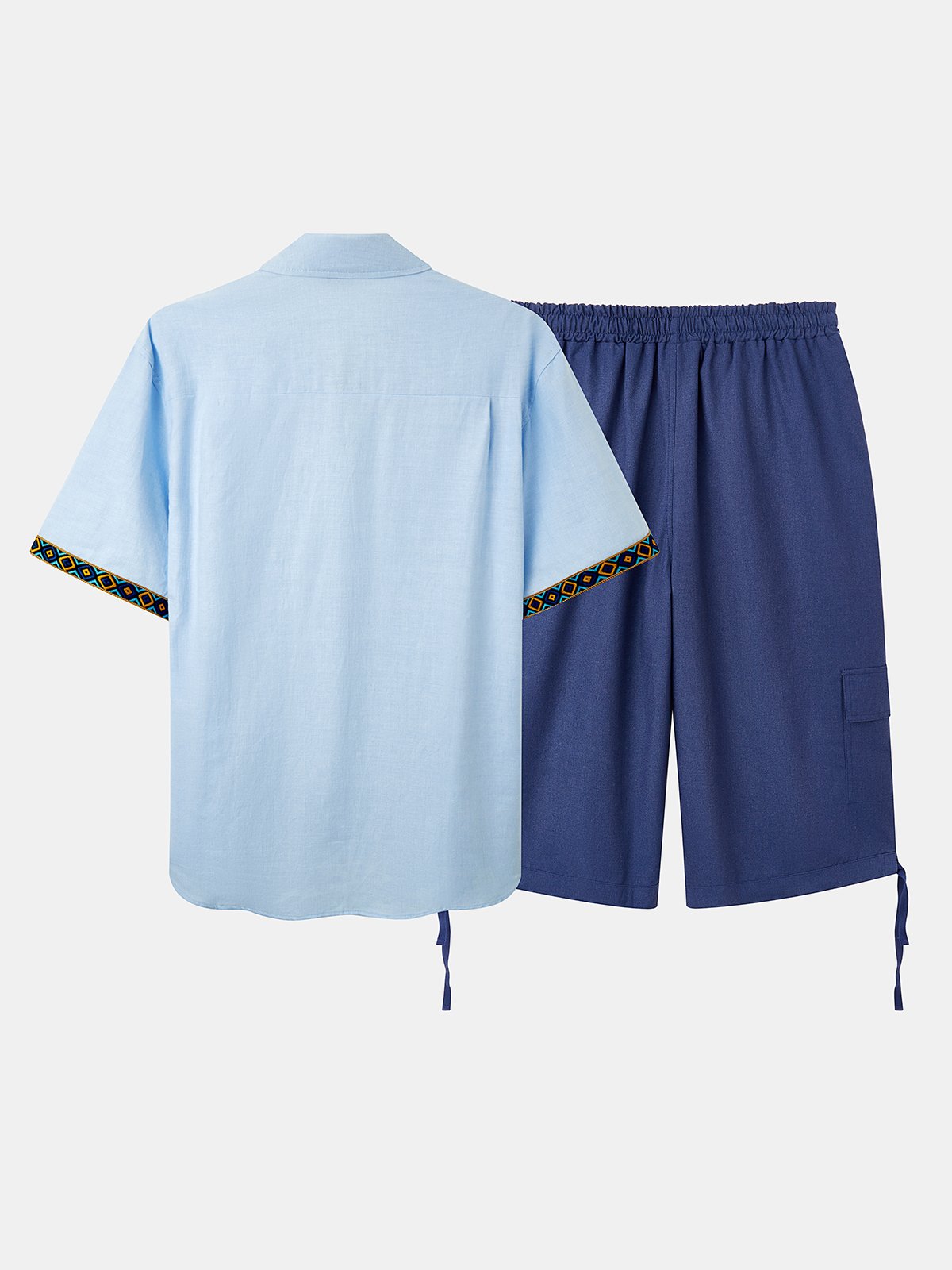 Hardaddy® Cotton Geometric Contrast Resort Shirt