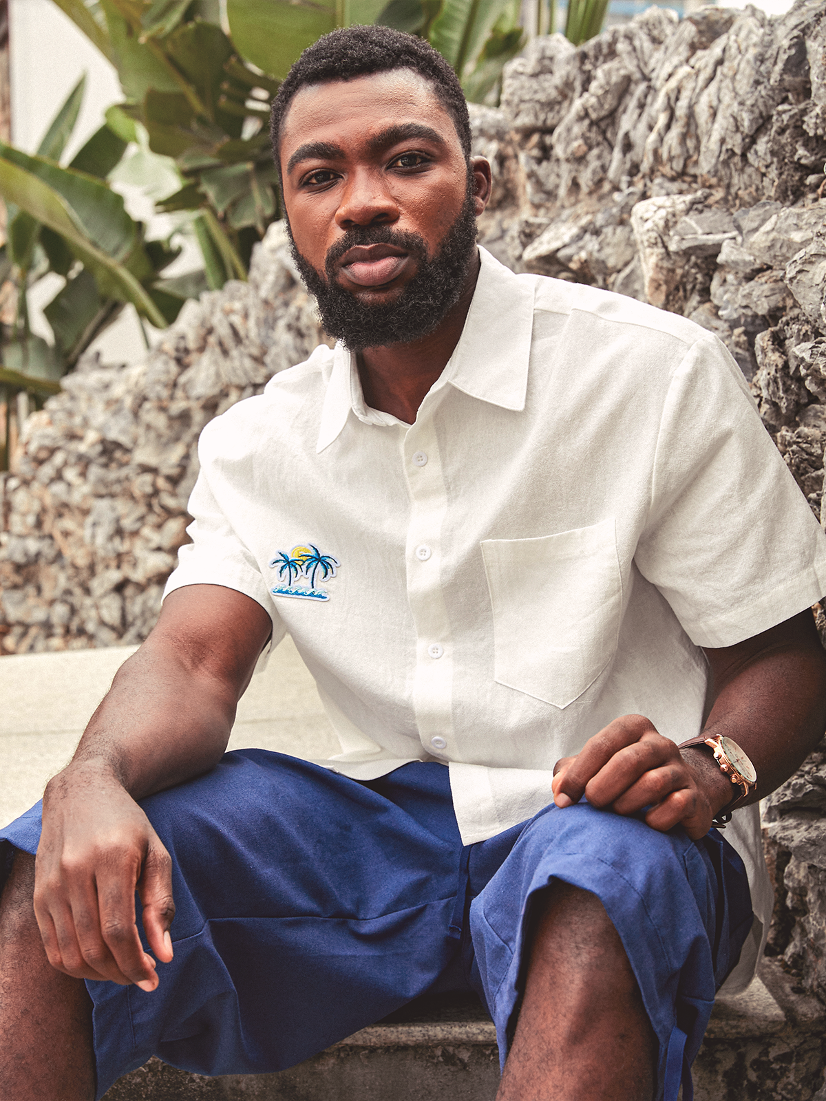 Plain Casual Cargo Shorts