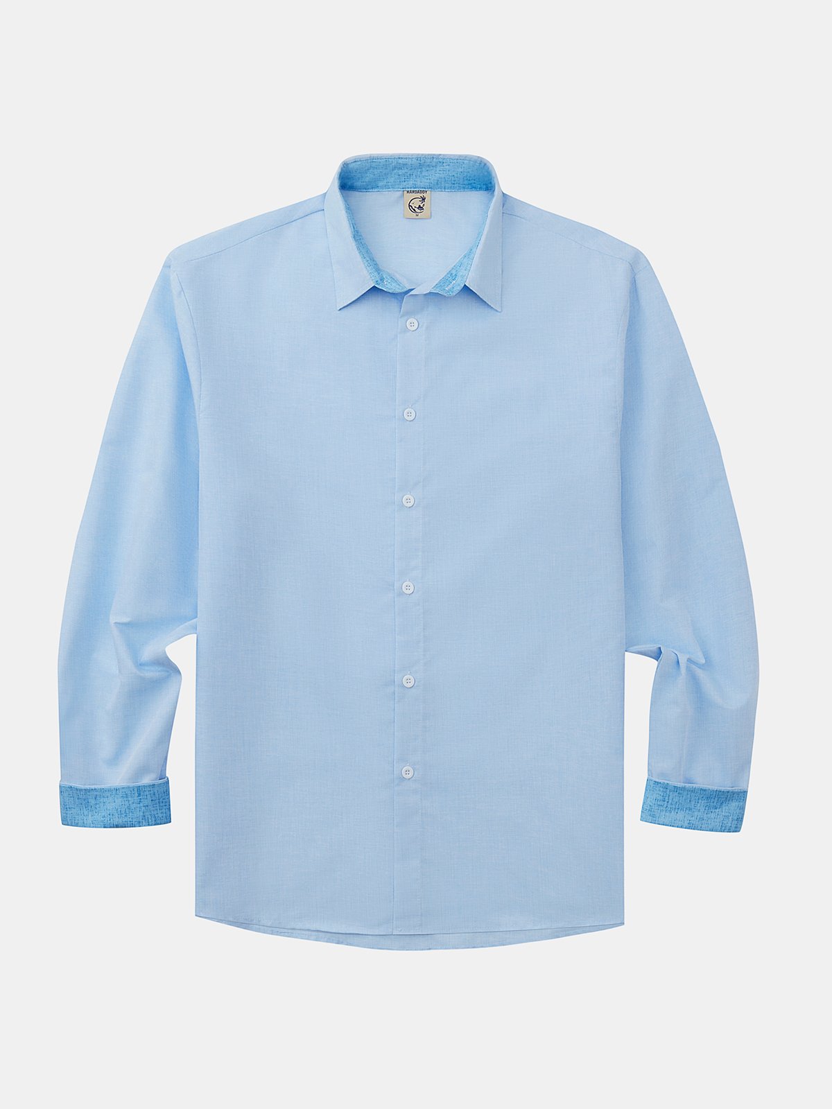 Stitching Contrast Color Long Sleeve Casual Shirt