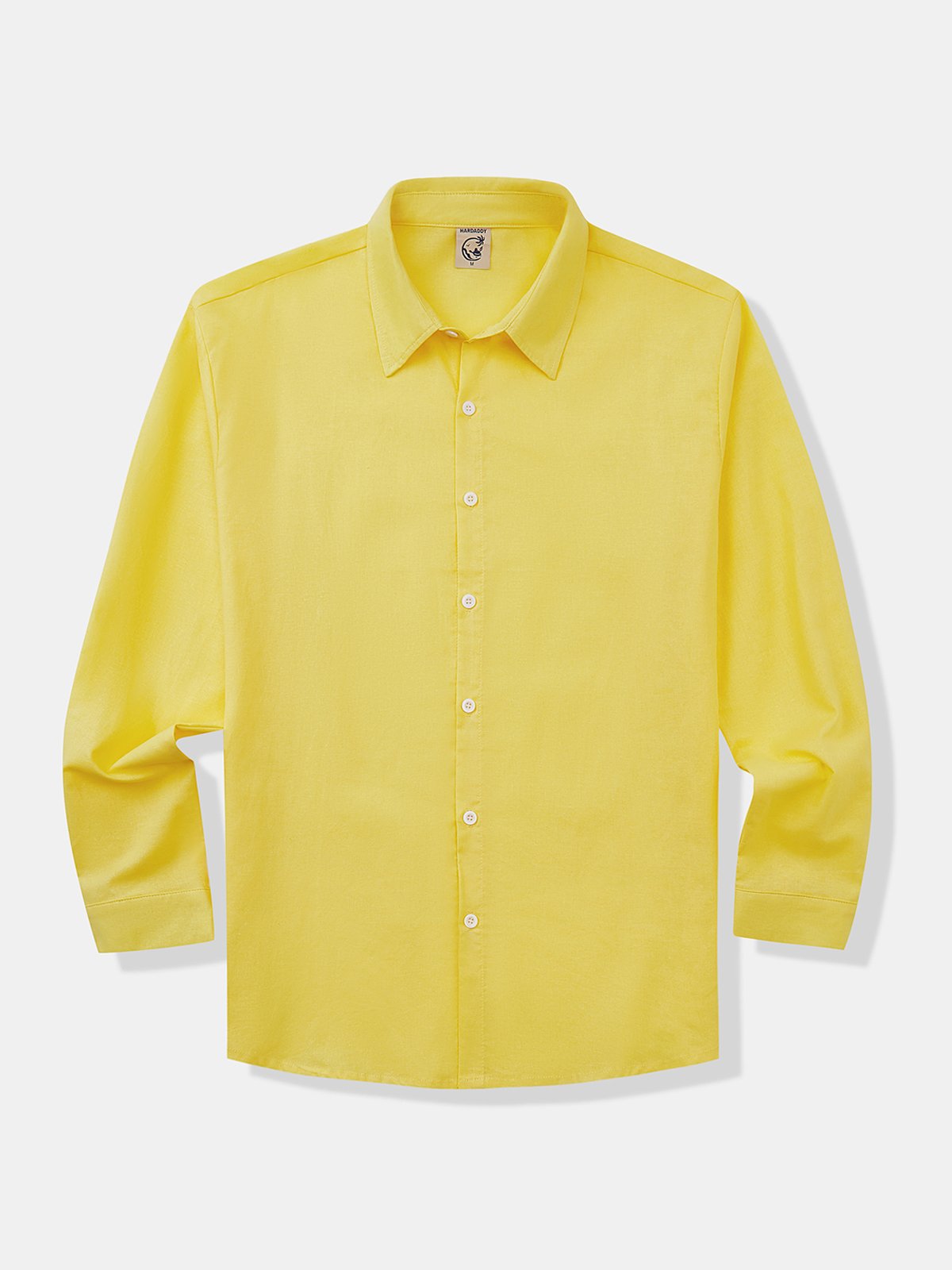 Cotton Plain Long Sleeve Casual Shirt