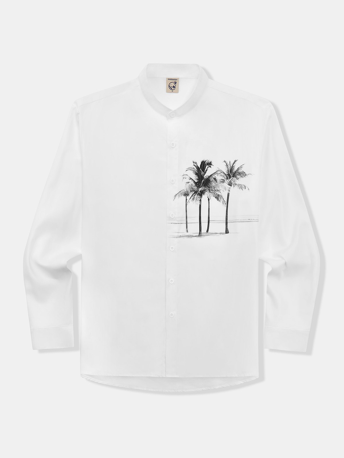 Coconut Tree Long Sleeve Resort Shirt