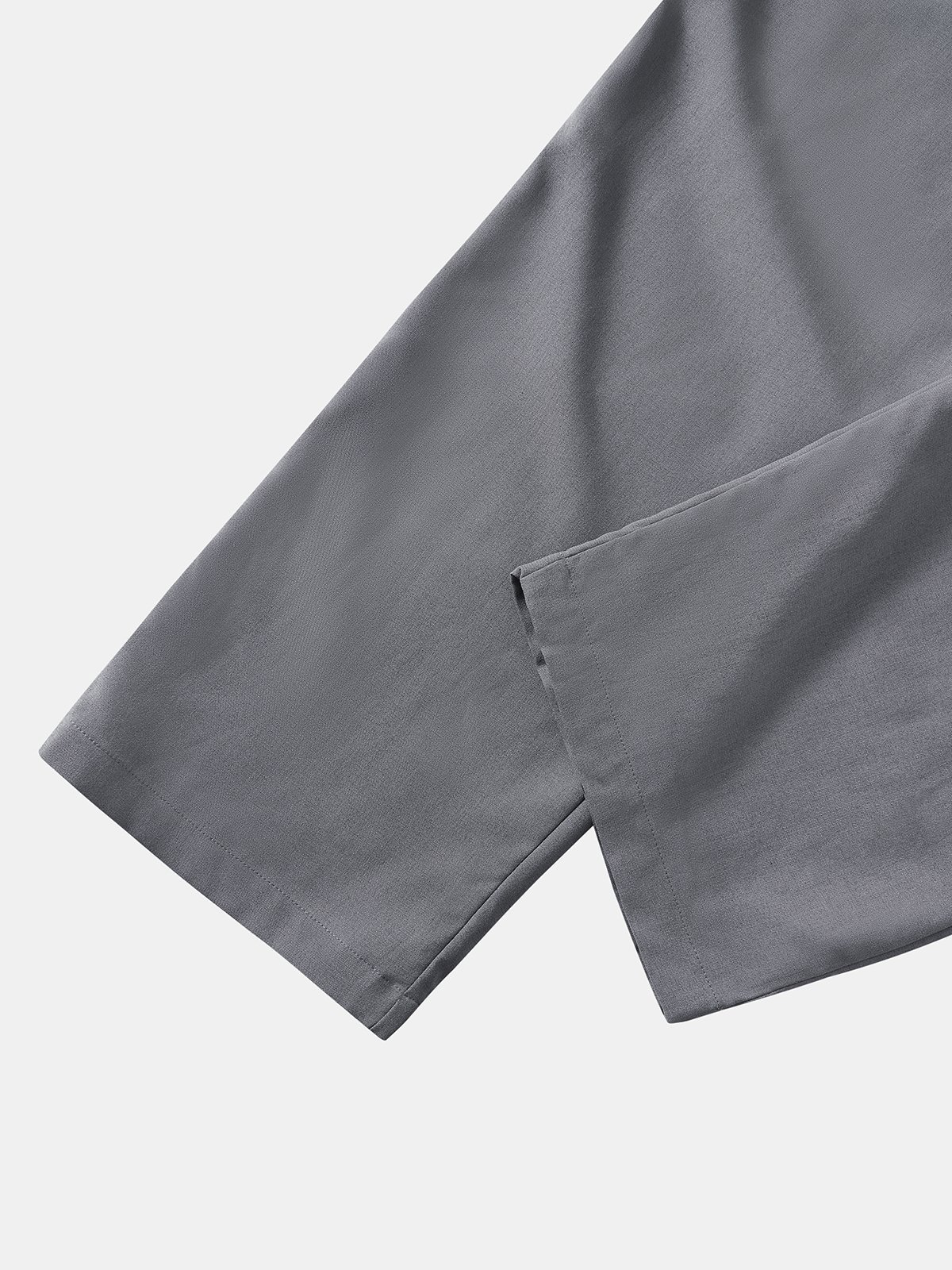 Plain Relaxed Flat-front Pants