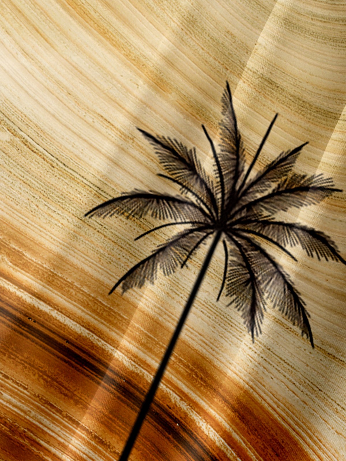 Men's Coconut Tree Print Moisture Wicking Fabric Fashion Lapel Short Sleeve Hawaiian Shirt