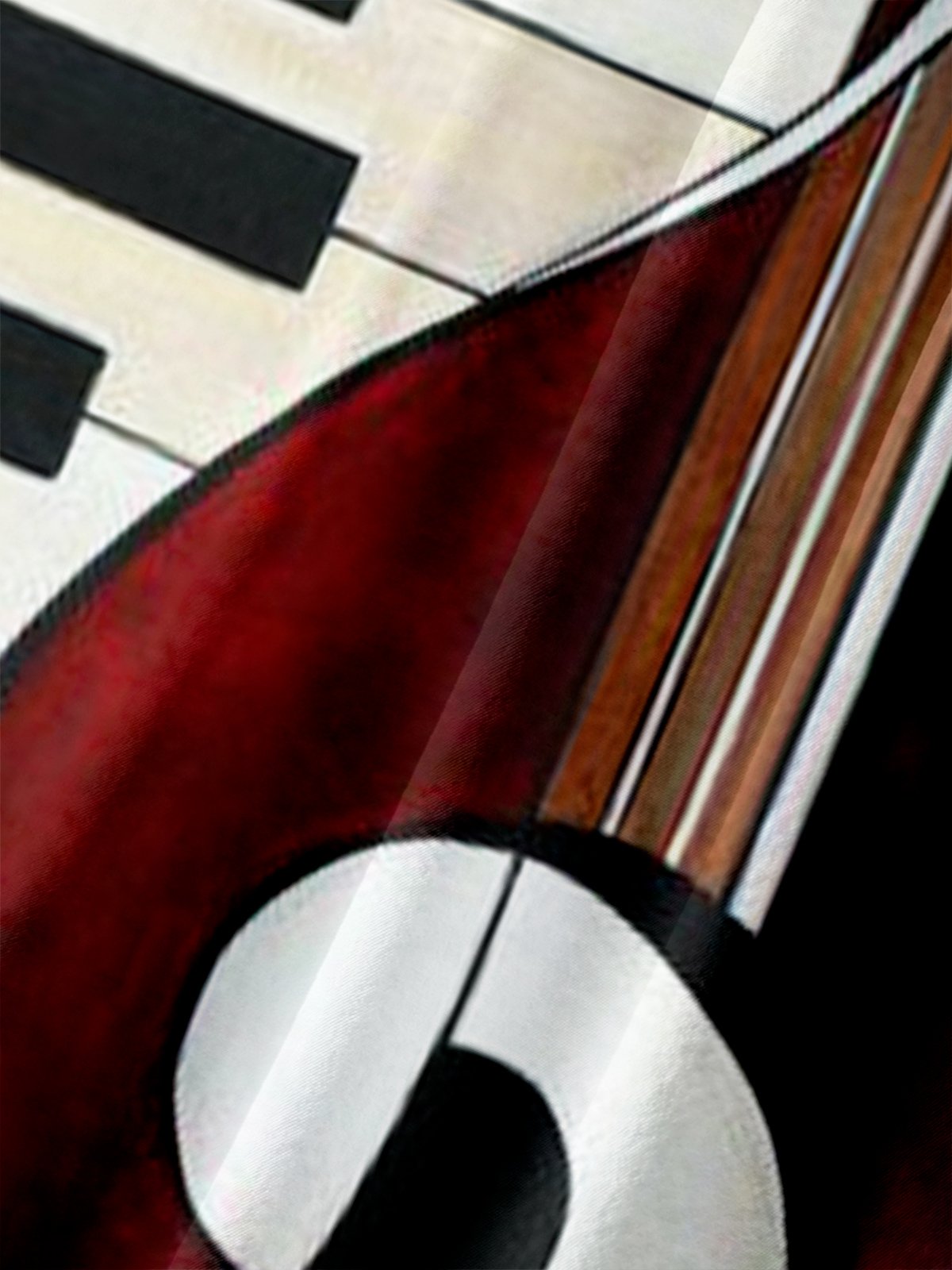 Men's Music Print Anti-Wrinkle Moisture Wicking Fabric Fashion Hawaiian Lapel Short Sleeve Shirts