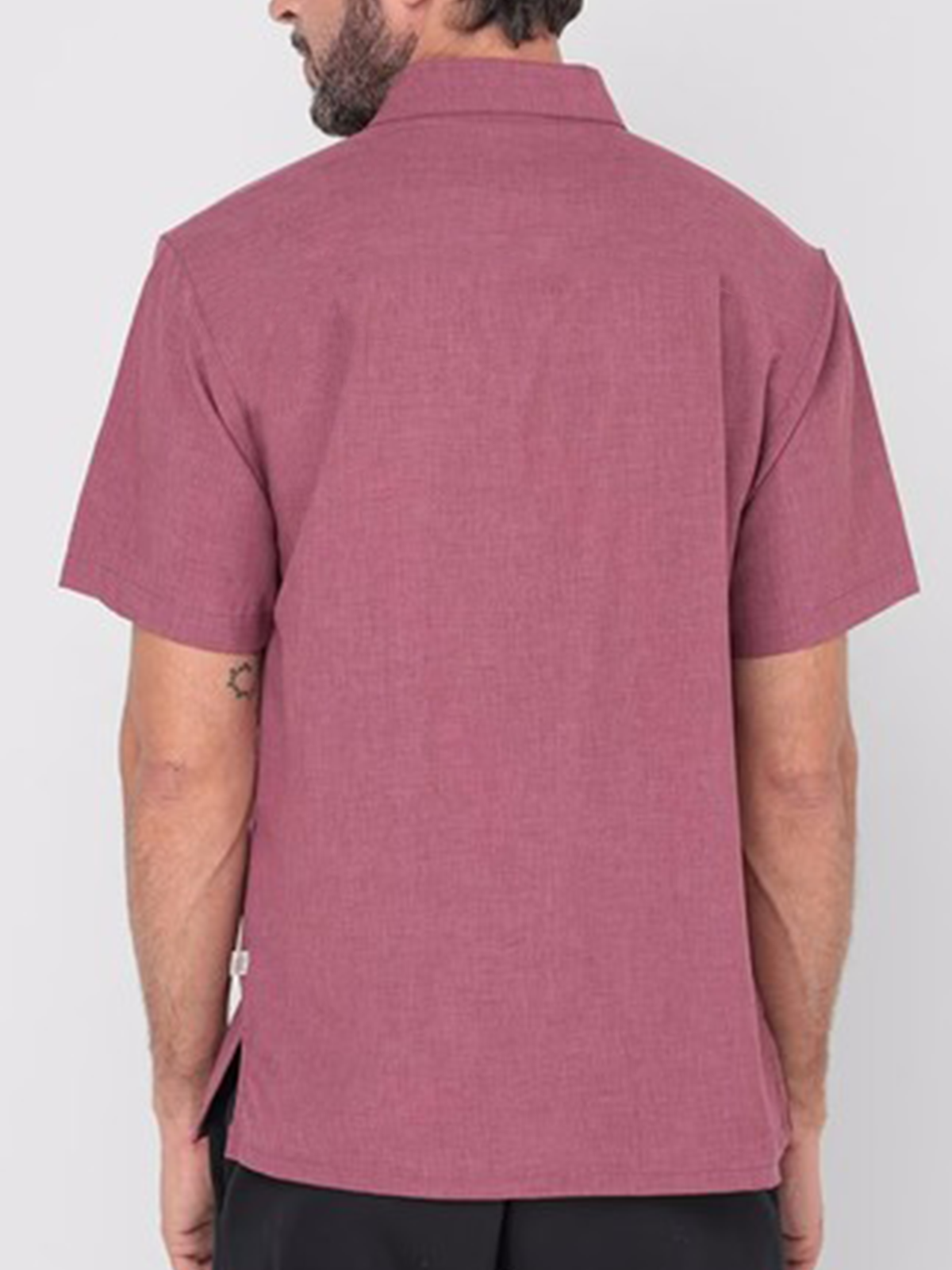 Striped Short Sleeve Casual Bowling Shirt