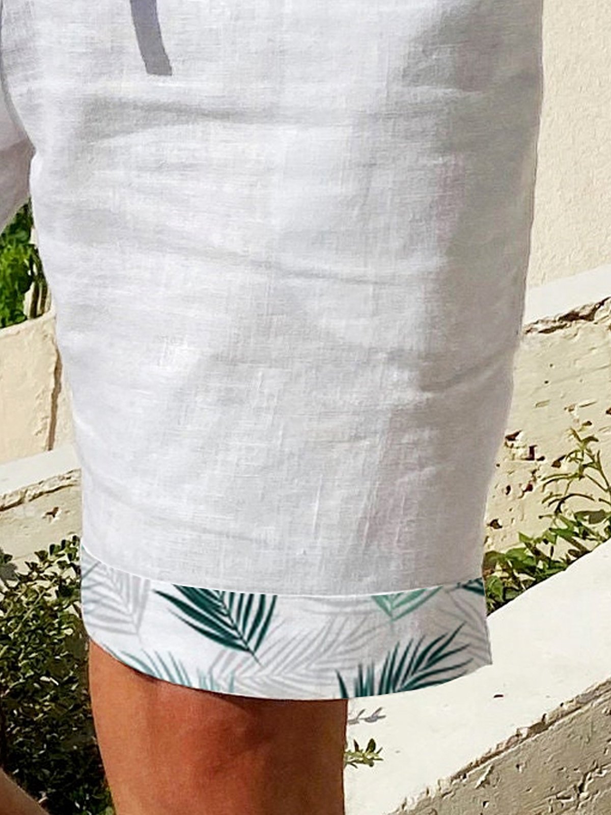 Plants Drawstring Bermuda Short