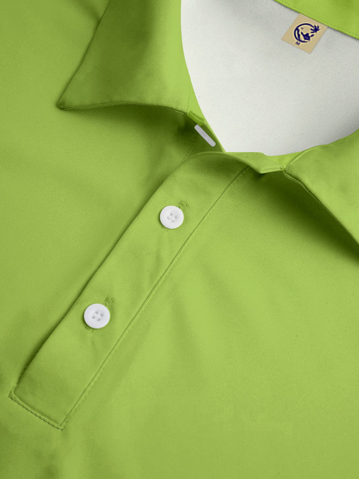 Abstract Geometric Button Short Sleeve Golf Polo Shirt