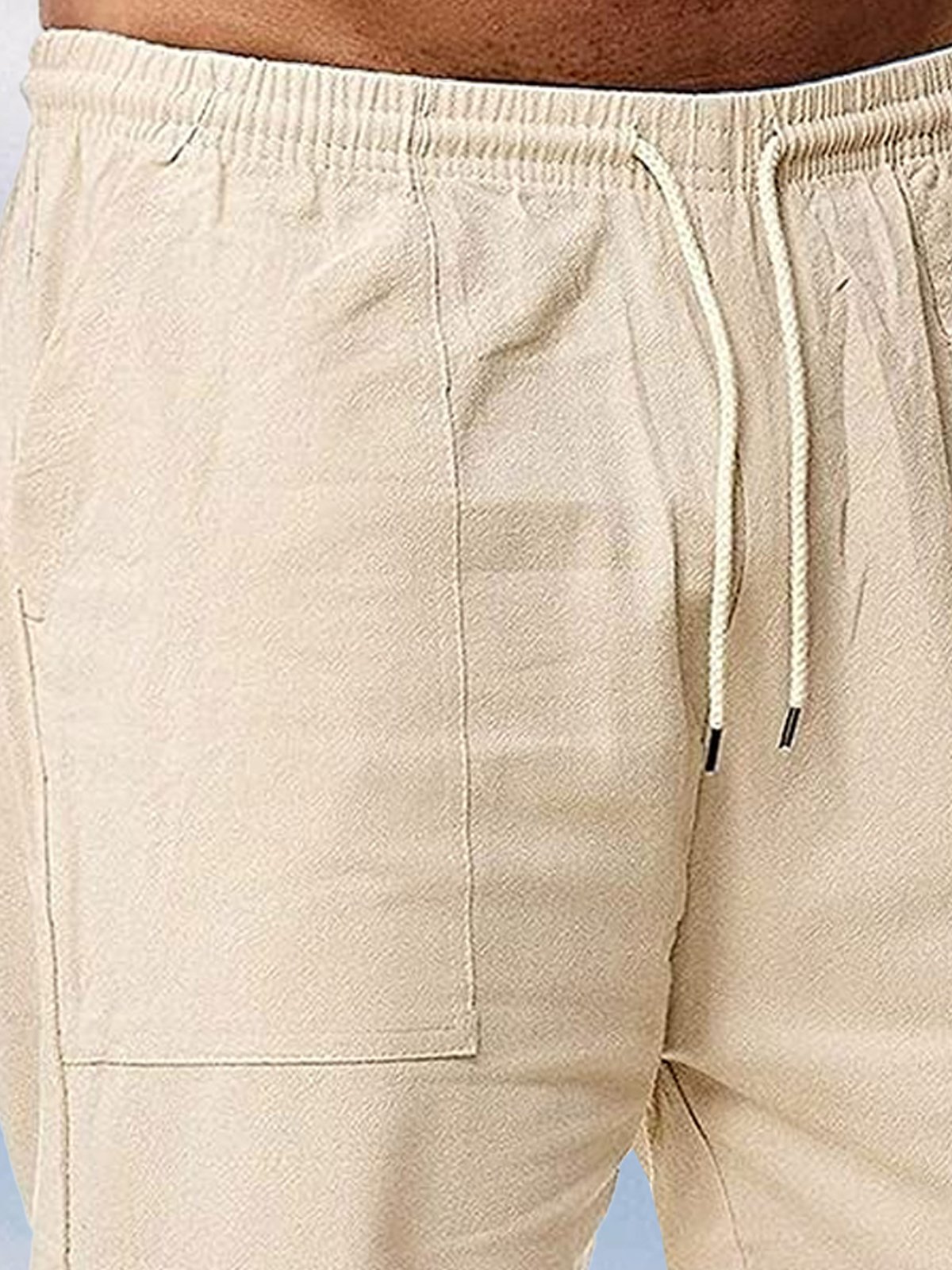 Drawstring Casual Cropped Trousers