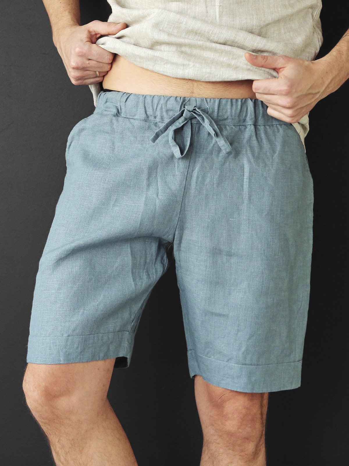 Plain Casual Bermuda Shorts