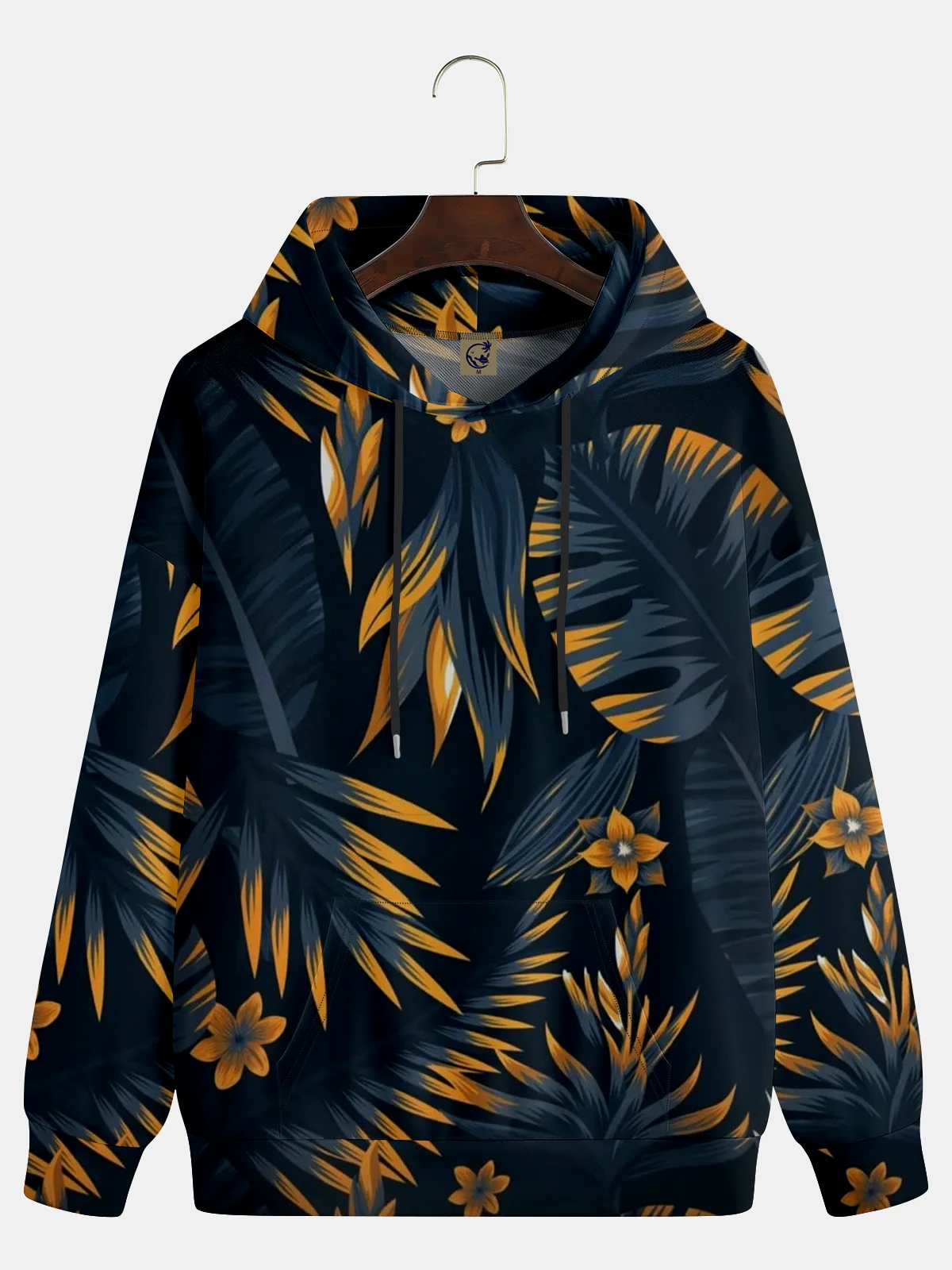 Botanical Pattem Hoodie Sweatshirt