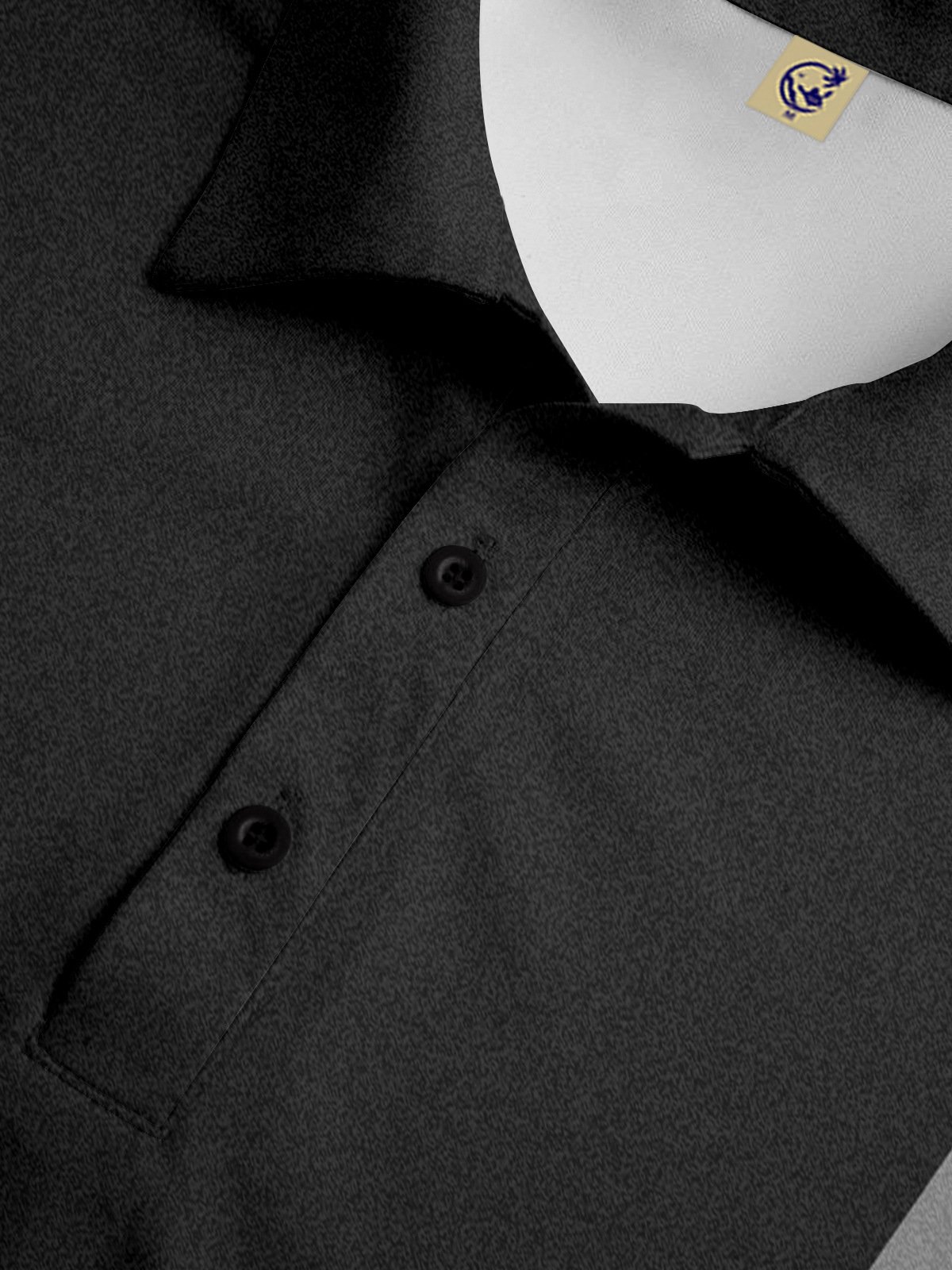 Geometric Button Short Sleeves Casual Bowling Polo Shirt