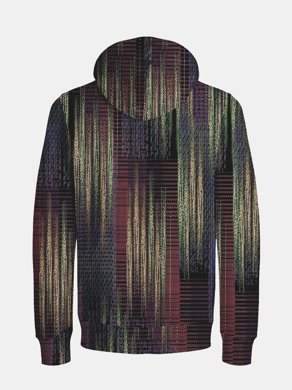 Abstract Pattern Zip-up Hoodie Sweatshirt