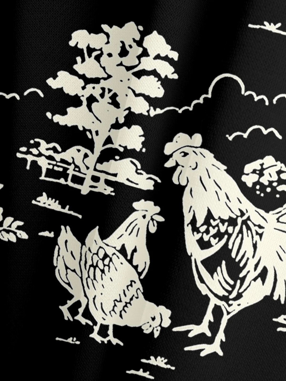 Japanese Rooster Casual Hoodie