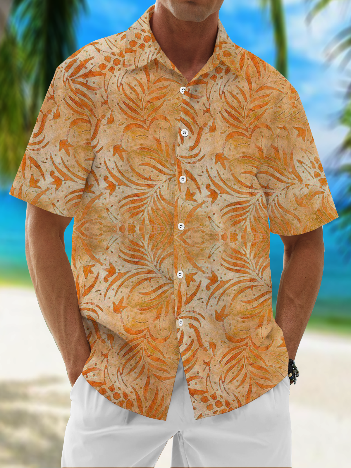 Moisture Wicking Plants Flowers Hawaiian Shirt