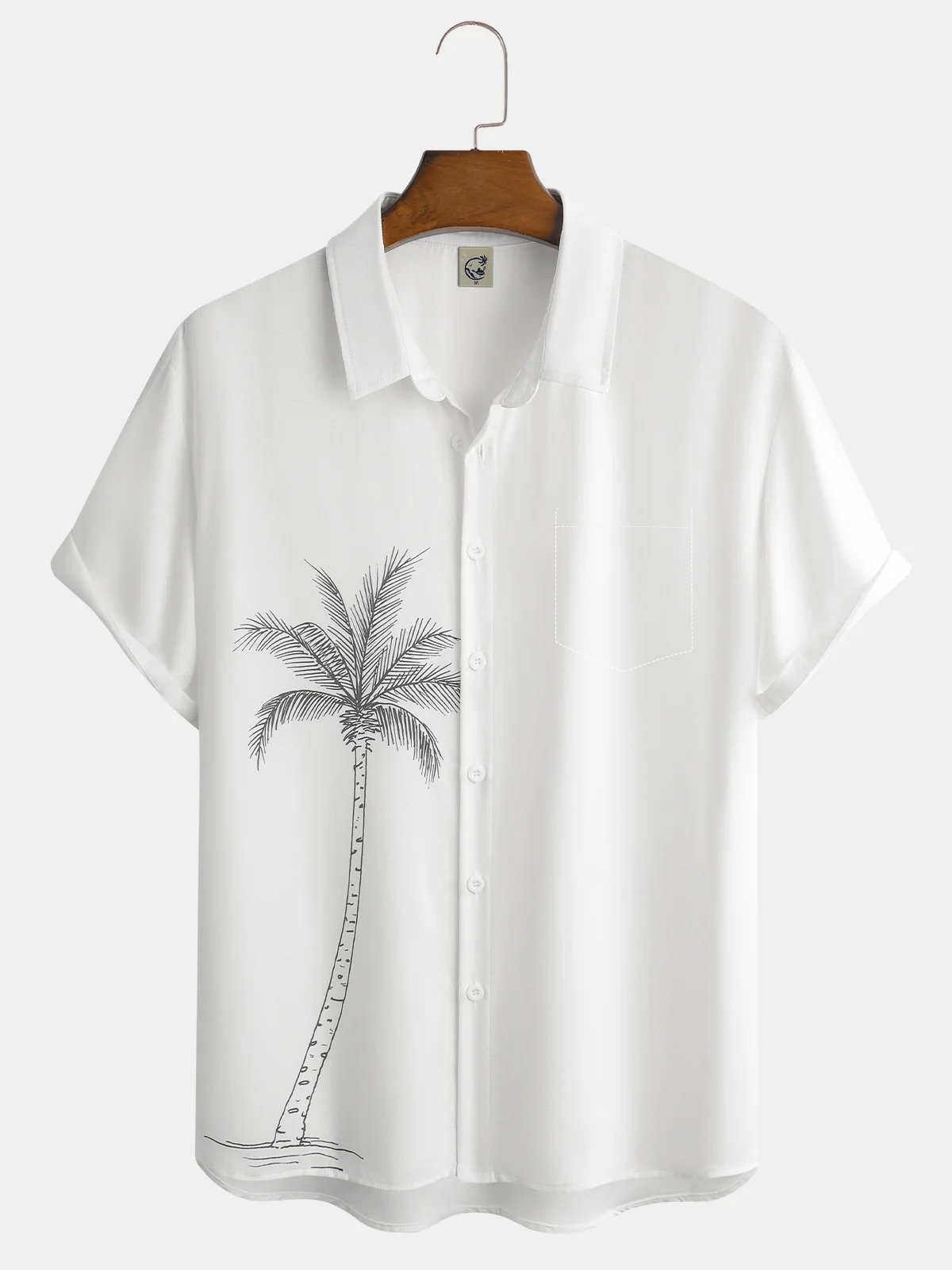 Coconut Tree Short Sleeve Resort Shirt