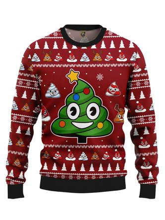 Ugly Christmas Tree Crew Neck Sweatshirt