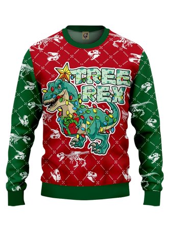 Ugly Dinosaur Crew Neck Sweatshirt
