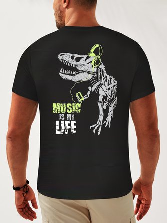 Dinosaur Neck Casual T-Shirt