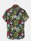 Men's Vintage Parrot Print Casual Breathable Hawaiian Short Sleeve Shirt