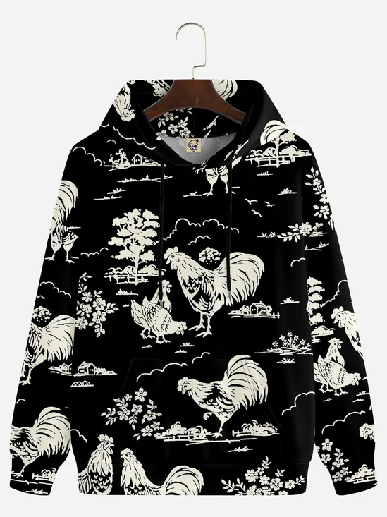 Japanese Rooster Casual Hoodie