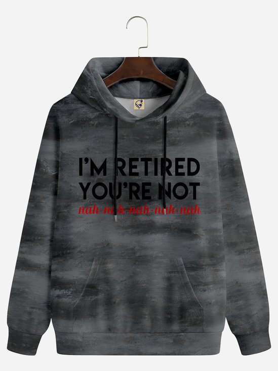 Retro Text Letters Casual Hoodie