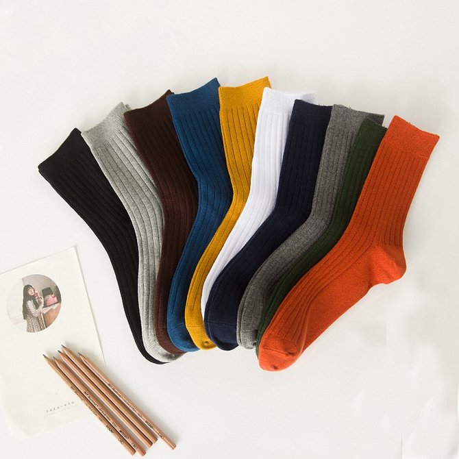 Anti-Bacterial Casual Plain Men's Socks