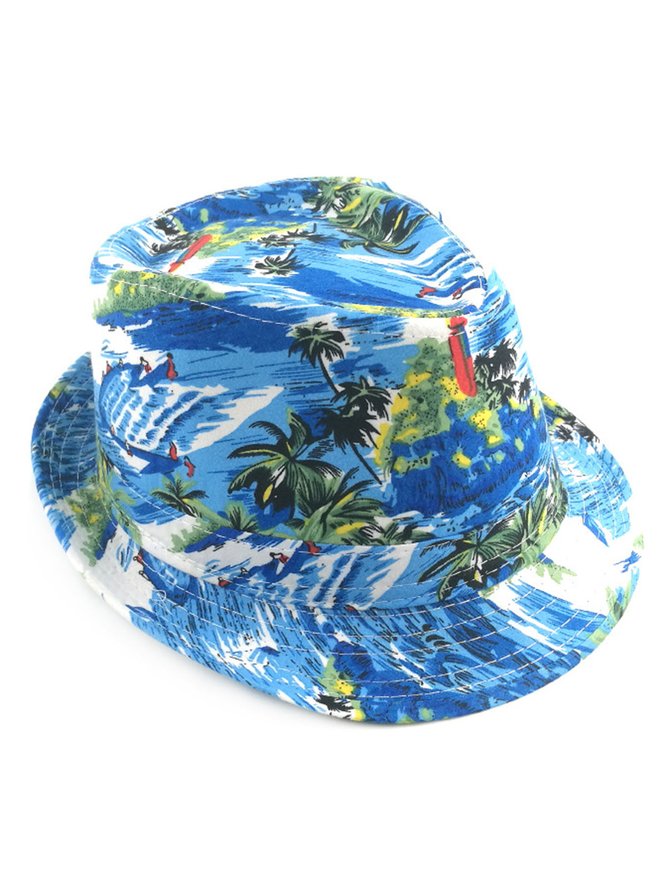 Men's Hawaiian Beach Pattern Bucket Hat