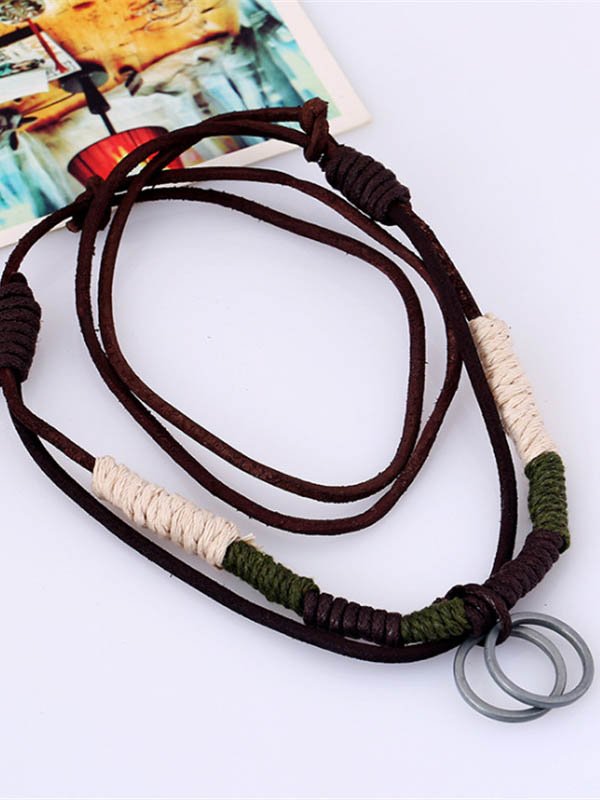 Men's Vintage Hemp Rope Braided Vintage Necklace
