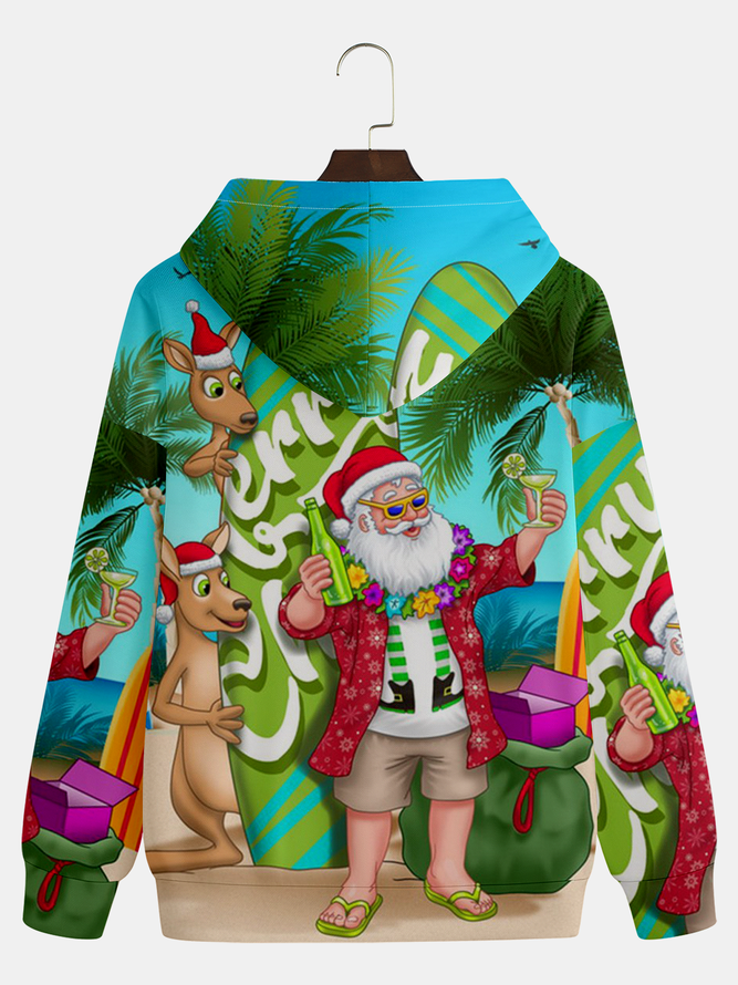Vacation Santa Claus Hoodie Sweatshirt