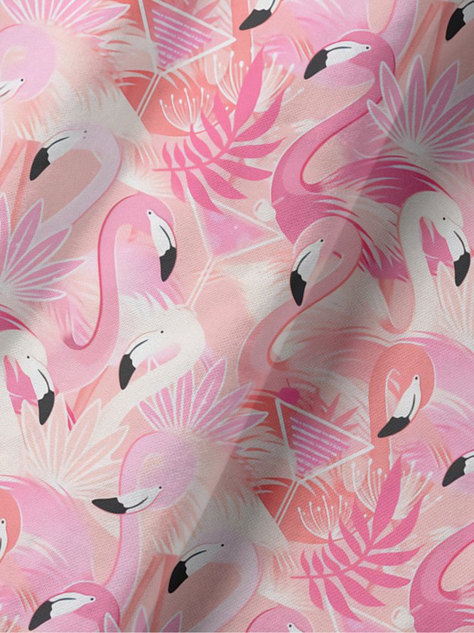 Flamingo Short Sleeve Polo Shirt