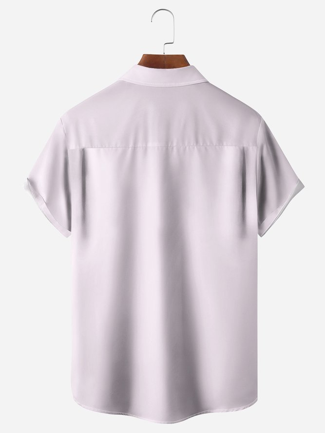 Blossom Chest Pocket Short Sleeve Bowling Shirt