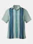 Cotton Linen Billiard Shirt Print Casual Short Sleeve Shirt
