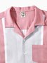 Hardaddy® Cotton Color Block Chest Pocket Bowling Shirt