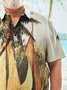Big size Coconut Tree Chest Pocket Short Sleeve Hawaiian Shirt