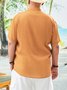 Big Size Stripe Chest Pocket Short Sleeve Casual Guayabera Shirt