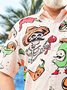 Big Size Mexican Culture Chest Pocket Short Sleeve Casual Shirt